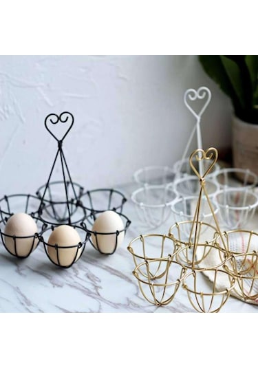 Suntek Yemek Odası Tezgah Dekoru Beyaz Için Metal Yumurta