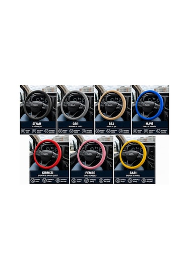 Direksiyon Kılıfı Geçme 38cm Soft Bej Dkg001b Fermeq