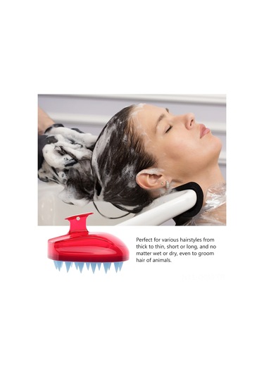 Qingmipy Yumuşak Silikon Şampuan Fırçası - Saç Ve Kafa Derisi Masajı İçin Rahatlatıcı Fırça