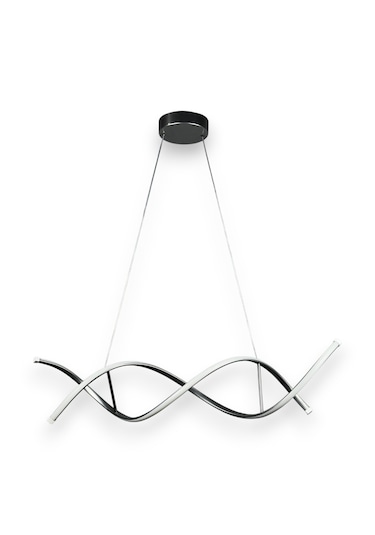 Lumora Gri Renk Beyaz Ledli Cafe - Mutfak - Salon 2 Li Led Avize Gri