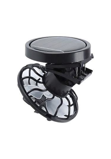 Kangvka Güneş Enerjili Klipli Mini Fan 2 Adet - Dış Mekan Sporları İçin Portatif, Pil Gerektirmeyen Soğuk Rüzgar