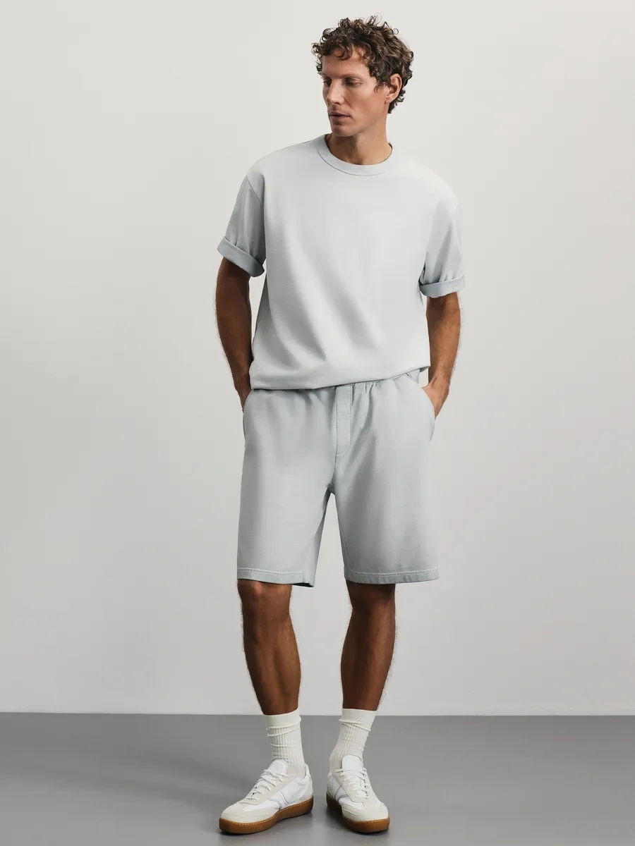 Zarına Boo Türkiye'nin Kalbinde: Bol Kesim Temel Spor T-shirt. 430291365 Açık Gri