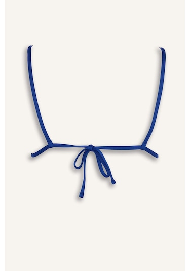 Defacto Regular Fıt Nakışlı Brode Bikini Üstü B6894ax26smbe114 Mavi-be114