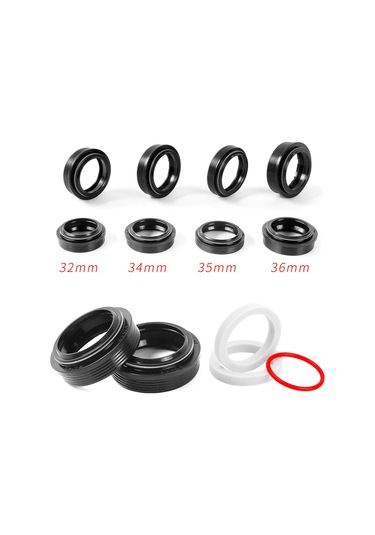 Geeroyoo 35mm Dağ Bisikleti Süspansiyon Forku Toz Keçe Seti + 4 Ü 1 Arada Montaj Aleti Çok Renkli