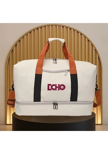 Sandwich Motion003 Bej Spor Çantası: Geniş Kapasiteli Dayanıklı Fitness Hareket Çantası Bej Bej