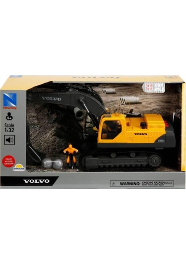 1:32 Sesli Ve Işıklı Volvo Ekskavatör