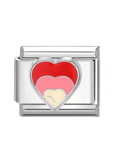 Lasperal Tatlı Kalp Ve Çiçek Charm Bağlantıları - 9mm Bilezik İçin Paslanmaz Çelik Dıy Takı Koyu Altınsiyah Siyah