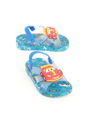 Gezer Yazlık Lastikli Islak Zemine Uygun Günlük Havuz Plaj Erkek Bebek Terlik-Sandalet - Mavi GT6YBE.15135.00.022.B71