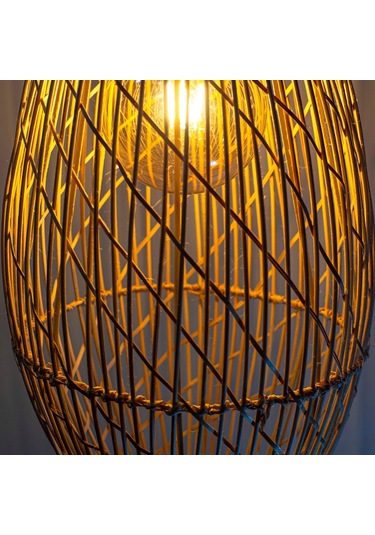 Rattan Sarkıt Bambu Avize: Moonlight