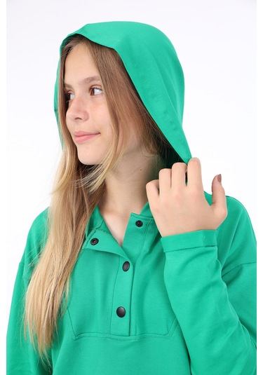 Toontoy Kız Çocuk Eşofman Takım Çimen Yeşili