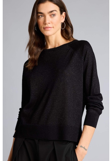 Defacto Regular Fit Bisiklet Yaka Triko Kazak C6818AX24WN Siyah