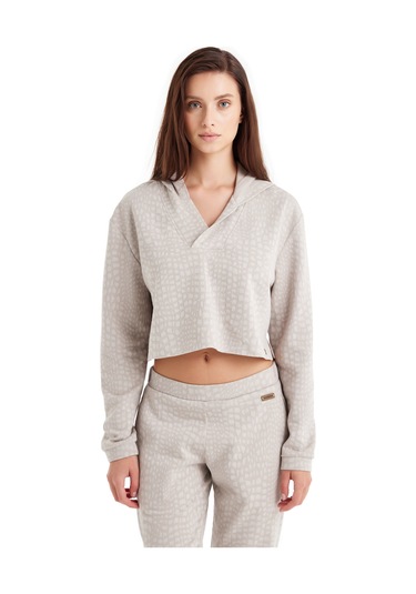 Blackspade Kadın Sweatshirt 60510 - Krem