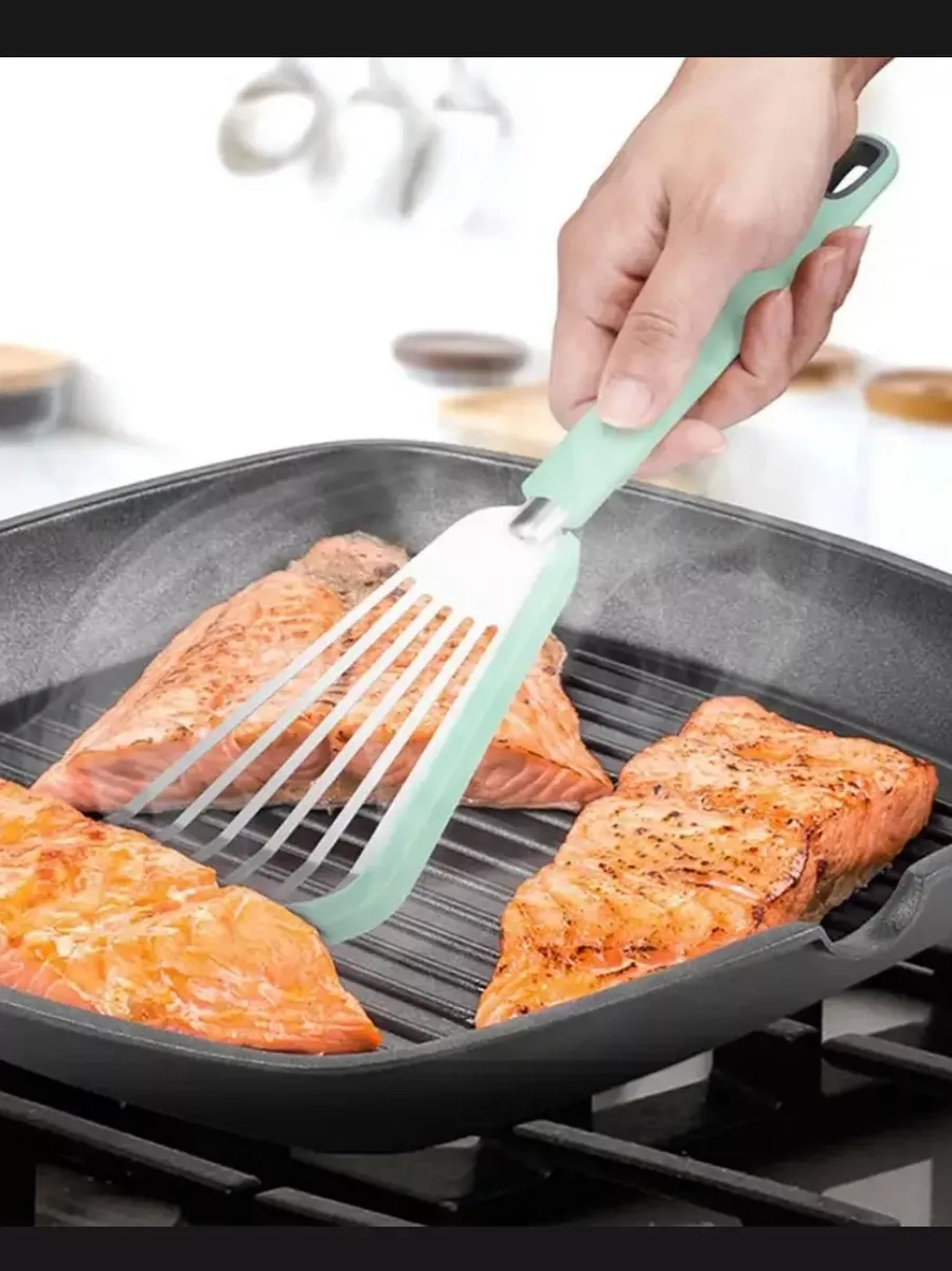 Stil'nyj İ Udobnyj Dom Çizilmeye Karşı Çelik Silikon Mutfak Spatulası 170225151 Gri