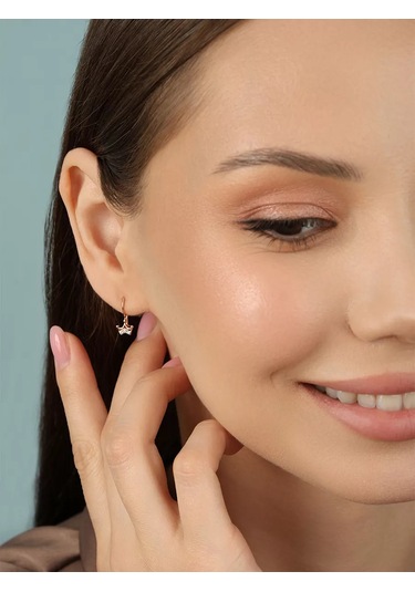 Veronika 925 Ayar Gümüş Küpeler 14975449 Altın