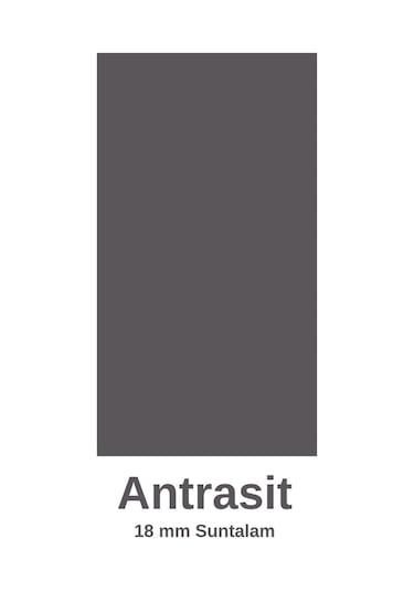 Duru Kitaplıklı Çalışma Masası Antrasit Antrasit