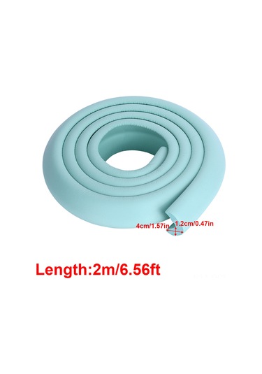 Qingmipy 2 Metre Gri Nbr Çocuk Koruyucu Tampon Şerit - Yumuşak, Çevre Dost, Kolay Kurulum, Mutfak/ofis Mobilya Köşe Koruması Gri