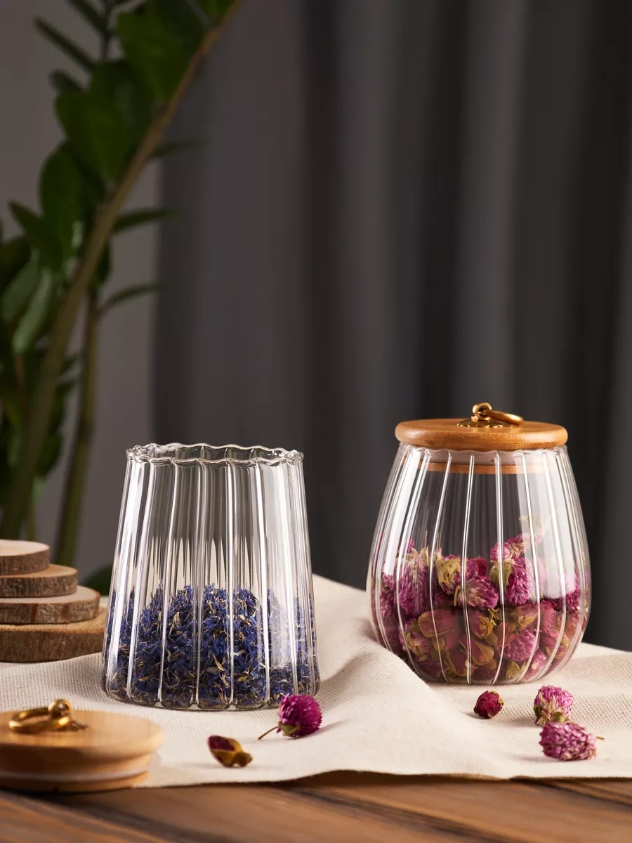 Utenmi Mutfak İçin Cam Kapaklı Şık Şekerlik 225063050 Beyaz