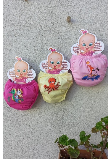 3 Lü Kız Çocuk Alıştırma Külodu