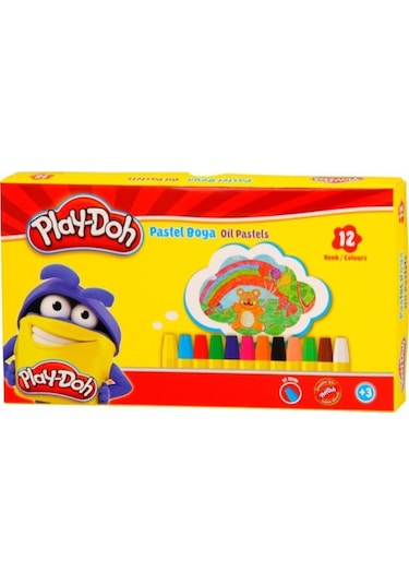 Play Doh 12 Renk Pastel Boya Karton Kutu