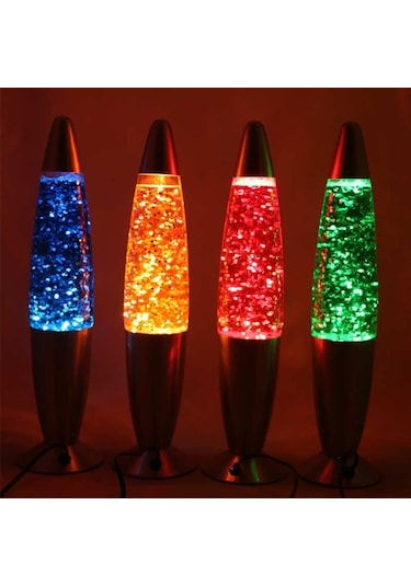Lava Lambası -Lav Lamba Yıldızlı 6 Farklı Renk (Büyük Boy 40 Cm)