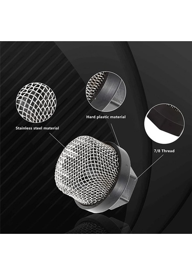 Xurunkeji 3 Adet 246385 Hortum Giriş Süzgeci Filtresi, Giriş Emiş Süzgeci Örgü Filtresi, Püskürtücü İçin Giriş Hortumu Süzgeci Elek Filtresi