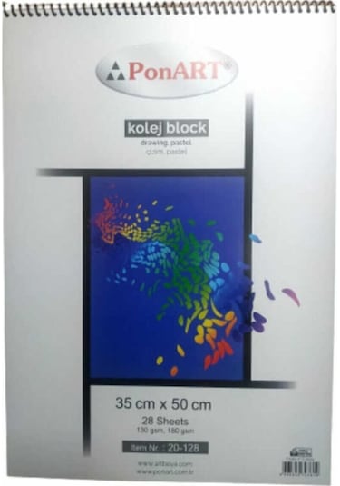 Ponart Kolej Blok Resim Defteri 28 Yaprak 35 x 50 cm