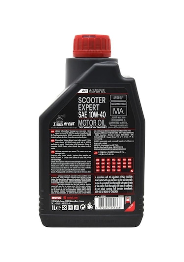 Motul Scooter Expert 10W-40 MA 4T 4 Zamanlı Motorsiklet Yağı 1 L