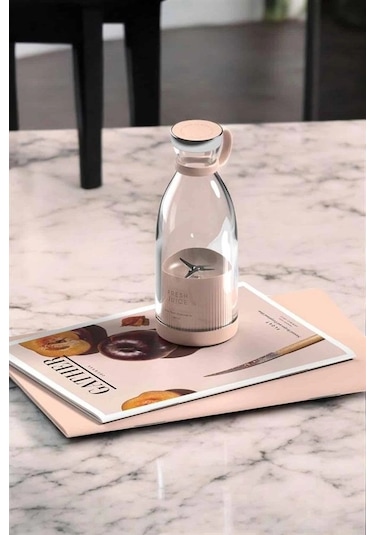 Bardak Blender Smoothie Meyve Sıkacağı Şarjlı Cam Taşınabilir