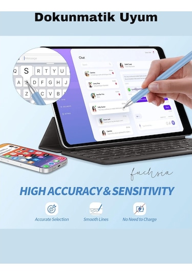 Honorpad Tablet Serisi Uyumlu Dokunmatik Ekran Kalemi Yazı Ve Çizim Tablet Kalemi