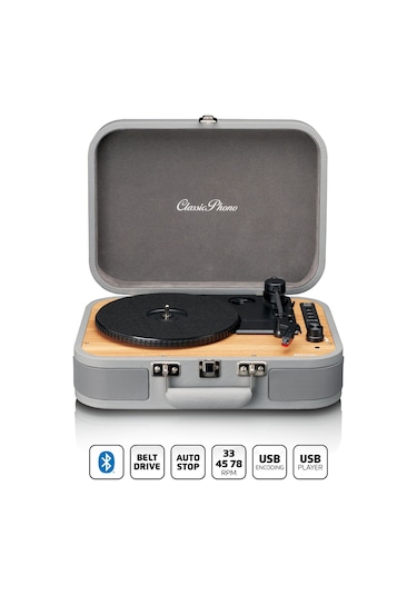 Lenco Tt-114gy Gri Dahili Hoparlörlü Pikap-tt-114gy