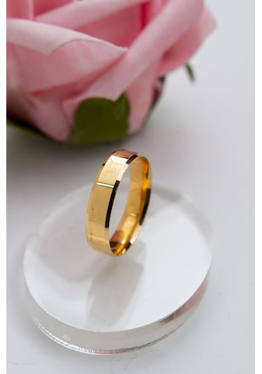 Latif Kuyumculuk 22 Ayar Altın Düz Köşeli Alyans Nişan Yüzüğü Lkyzk1527