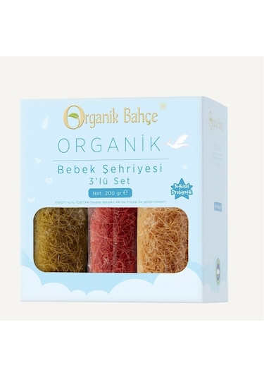 Organik Bahçe Organik Sebzeli Bebek Şehriyesi 200 G