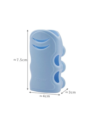 Primepickings Mavi 1 Adet Duvara Montaj Vantuz Parantez Yumruksuz Duş Braketi Duş Başlığı Vantuz Banyo D 2 Katlı Gri