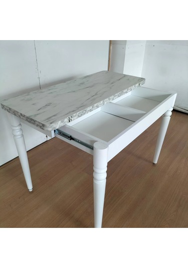 110 X 45 Katlanır Masa Mermer Desen