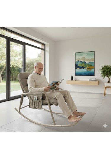 Roket Sallanan Koltuk Rahat Tv, Okuma Ve Emzirme Sandalyesi Yumuşak Minderli Diğer