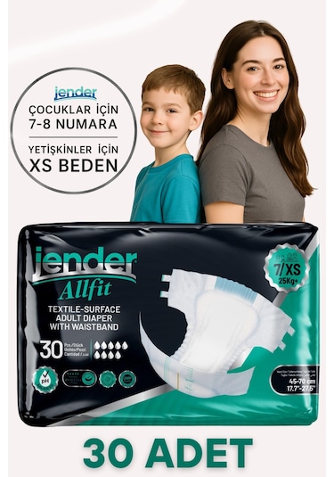 All Fit Xs Bel Bantlı Bez - Bebek Ve Yetişkinlere Özel Beden 30'lu XS