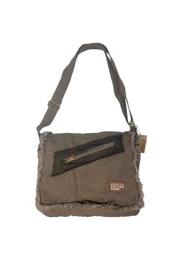 Vintage Salaş Orta Boy Unisex Günlük Çapraz Postacı Tablet Çantası M 32 Cm X 27 Cm Koyu Kahverengi