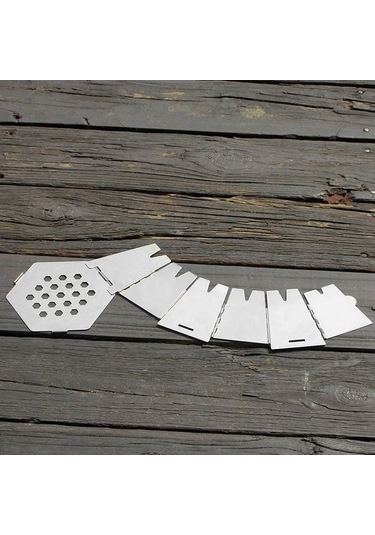 Jokmae Altıgen Mangal Mini Katlanır, Taşınabilir Şömine Çok Renkli