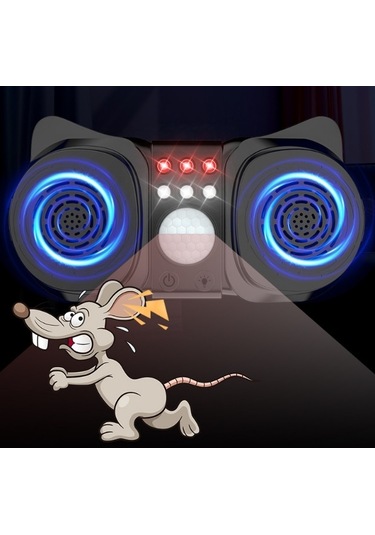 Lichen Sensör Yanıp Sönen Ultrasonik Kemirgen Kovucu Böcek Kovucu