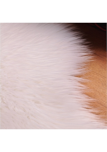 Soft Peluş Kuzu Postu Beyaz