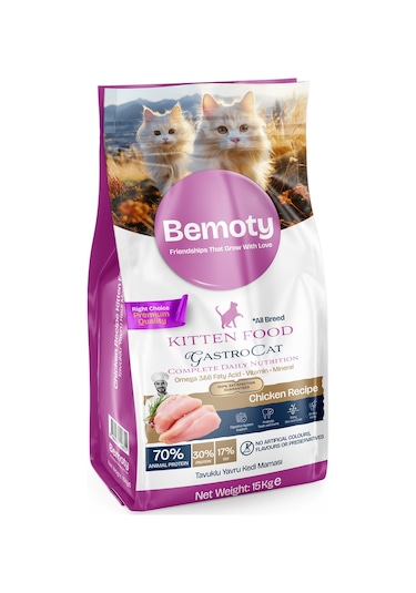 Bemoty Tavuklu Yavru Kedi Maması 15 KG