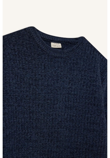 Defacto Erkek Çocuk Bisiklet Yaka Triko Kazak C9468a825aunv64 Lacivert