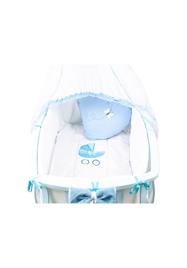 Setaymobilya Doğal Ağaç Beşik, Otantik Lüks Sallanan Beşik + Uyku Seti -Setay