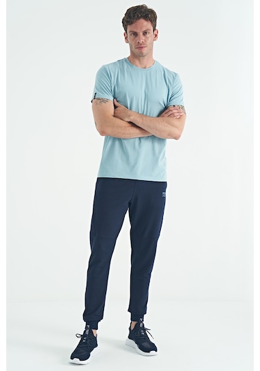 Air Jones Tommy Life Calvin Açık Mavi Basic Erkek T-shirt - 88245 Açik Mavi