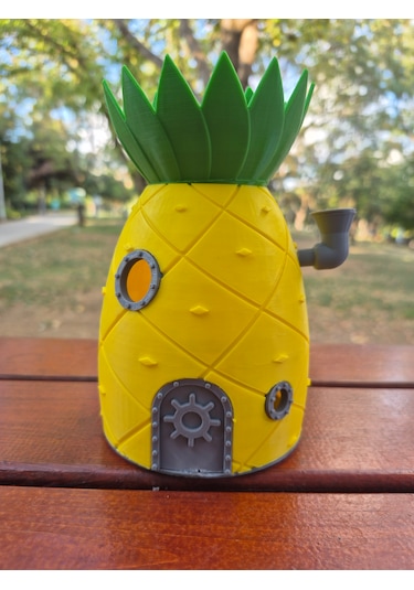 Sünger Bob Ananas Evi Dekoratif Figür Eğlenceli Ev Ve Ofis Deko