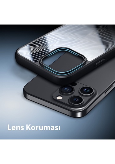 Dux Ducis iPhone Uyumlu 15 Pro Max Aimo Premium Buzlu Sert Pc-tpu Kılıf
