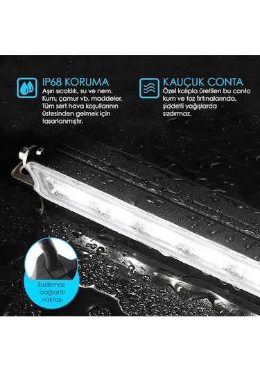 C9 Off Road Led Bar 420w Çift Sıra 114cm Beyaz