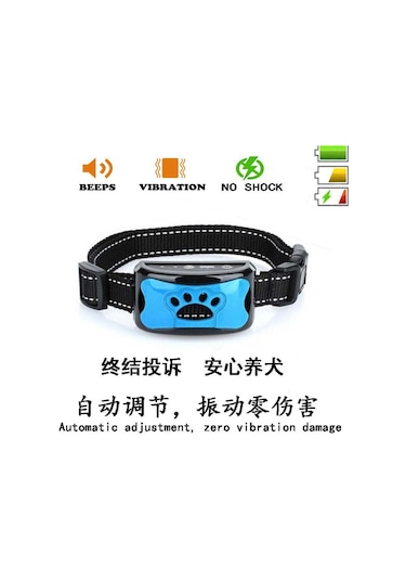 Geeksen Bark Stoper Köpek Eğitim Köpek Tasması Şarj Edilebilir Büyük Kemik Altın