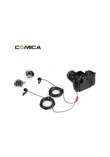 Comica Cvm-d02 Çiftli Yaka Mikrofonu 2.50mt