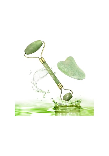 Beyzana Yeşim %100 Doğal Taş Masaj Aleti Ve Kalp Gua Sha Yüz Bakım Taşı